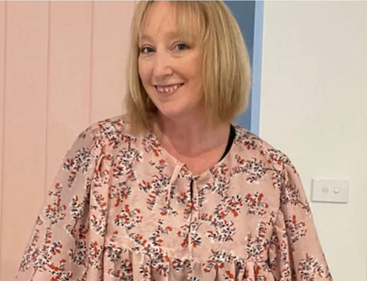 Sewing with fine fabrics, the Imby flowy top