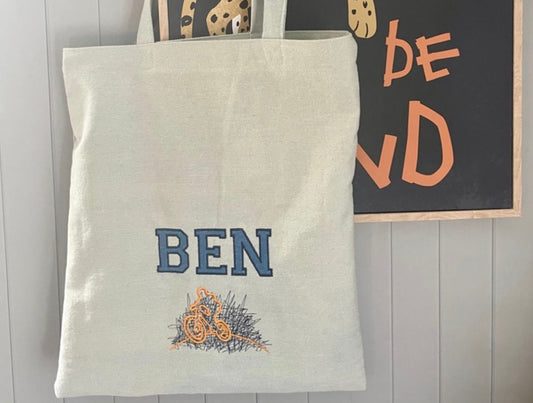 Sewing a simple library bag