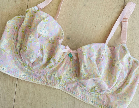 Sewing a Liberty Tana lawn wired bra