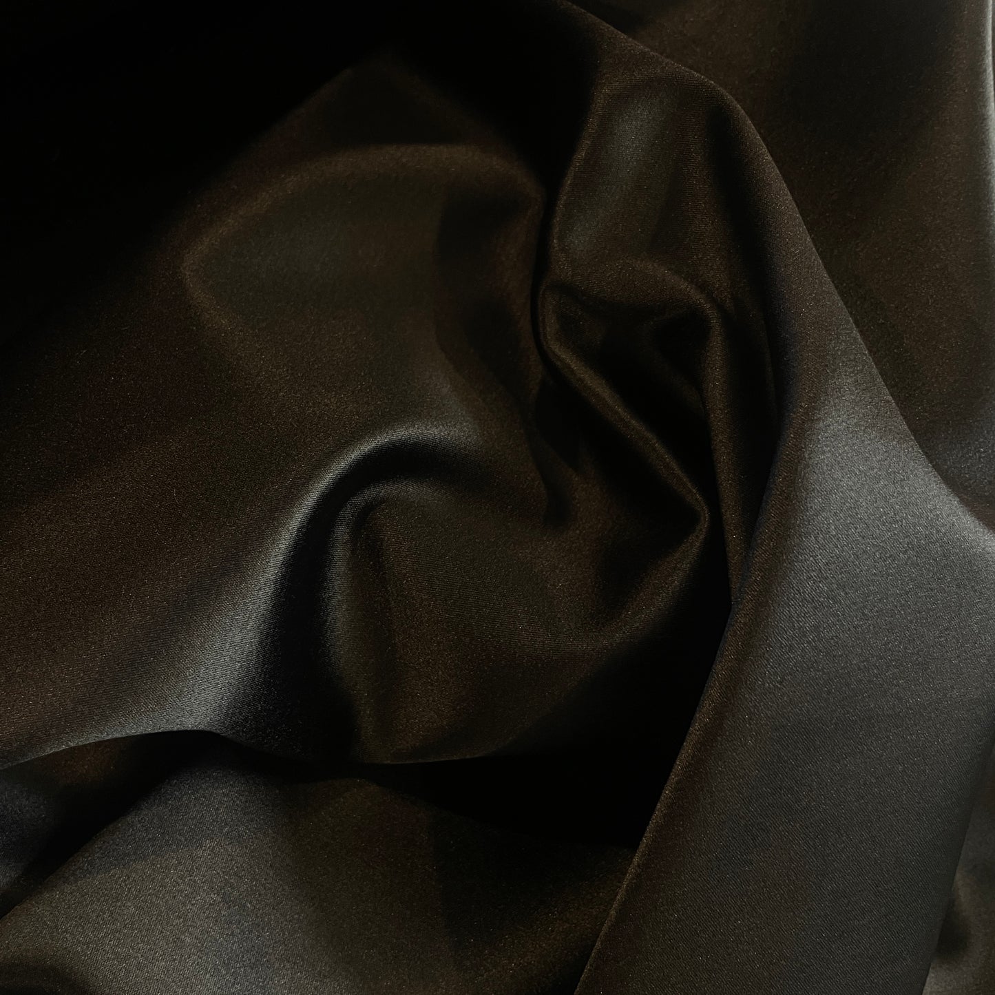 Satin nights black stretch scuba jersey