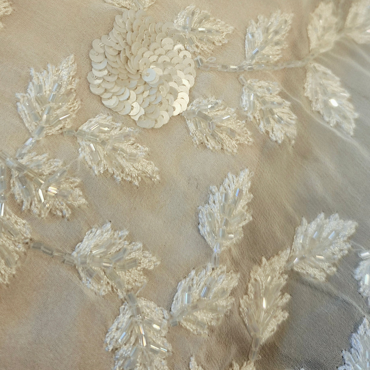 Bouquet sequin beaded silk