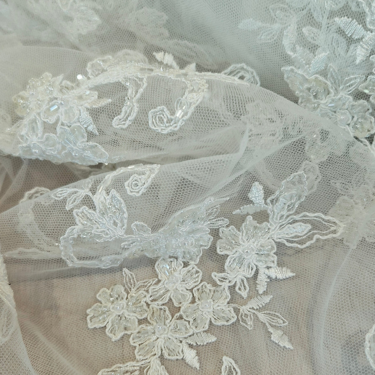 Adoren beaded and embroidered mesh