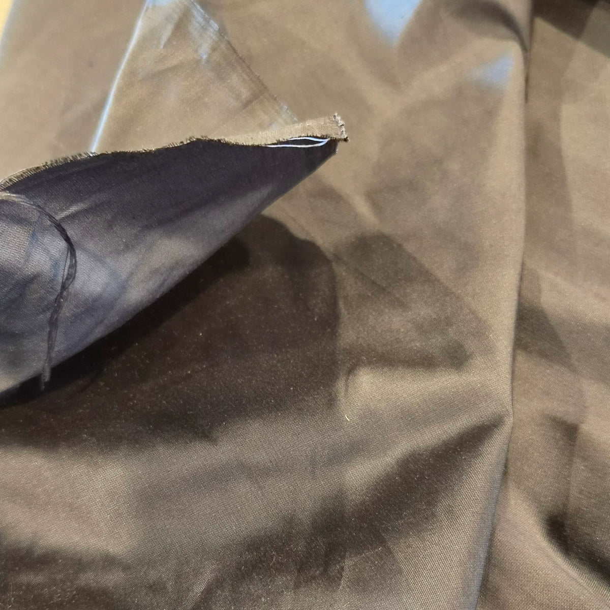 Marine blue silk dupion