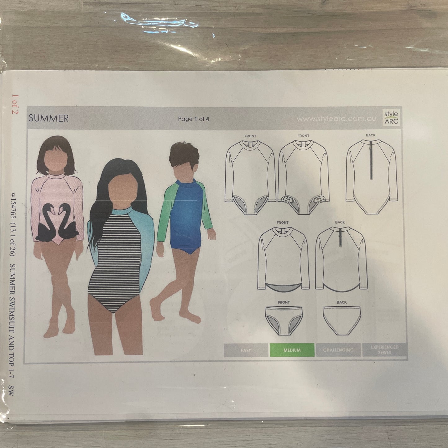 Style Arc Summer kids swim pattern size 1-7