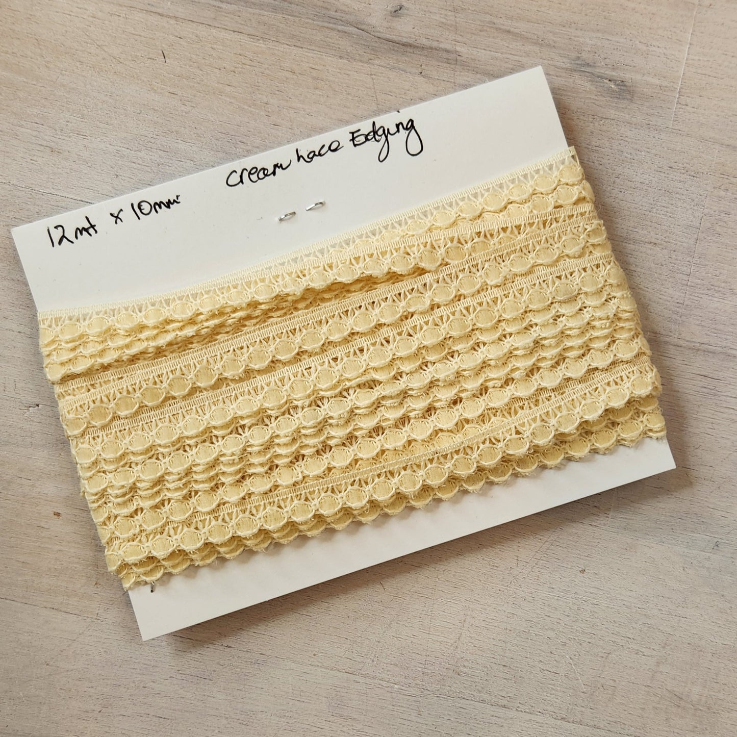 12m Cream lace edging