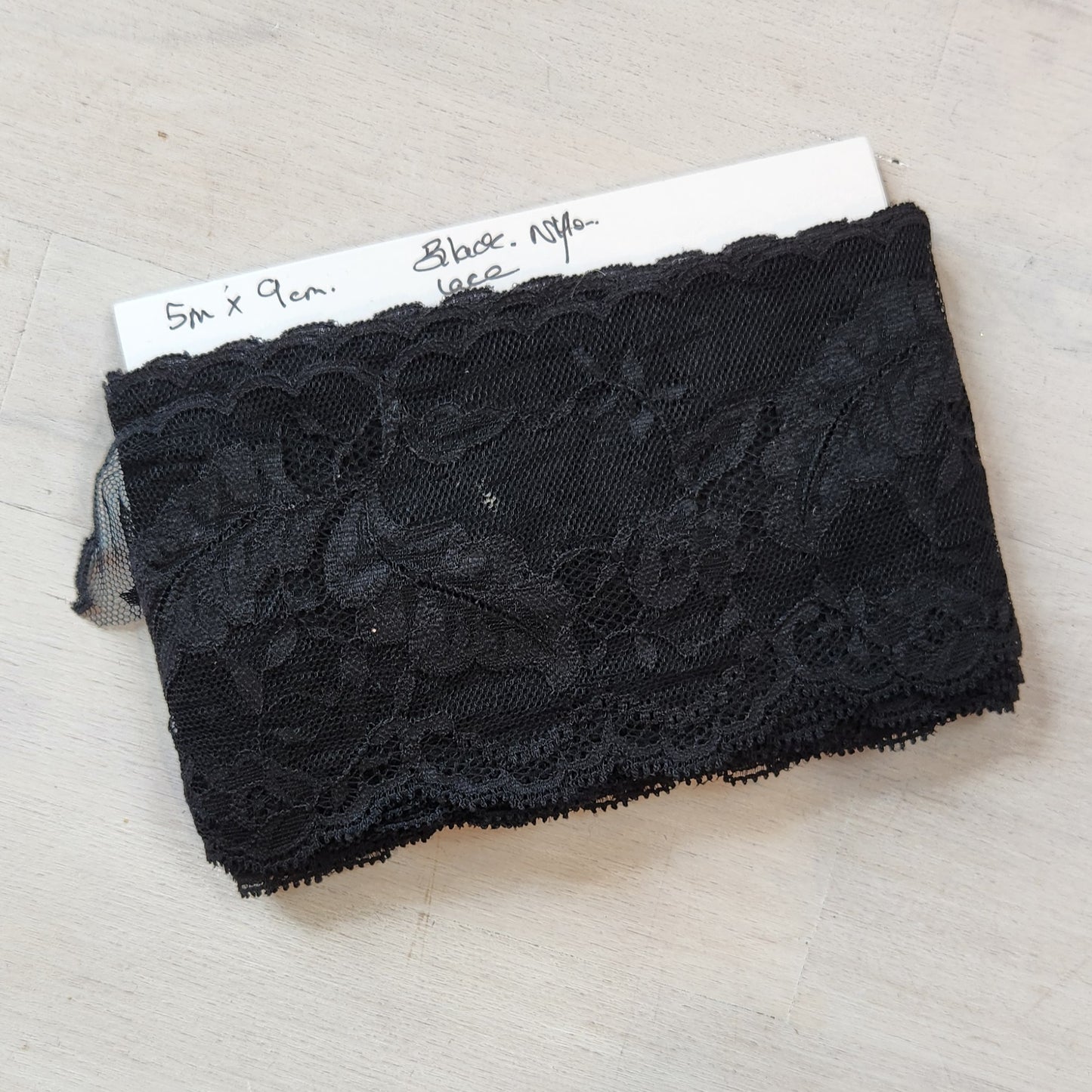 5m Black Nylon lace