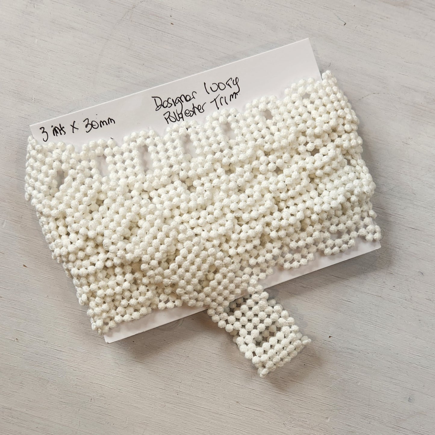 3m Designer ivory polyester trim