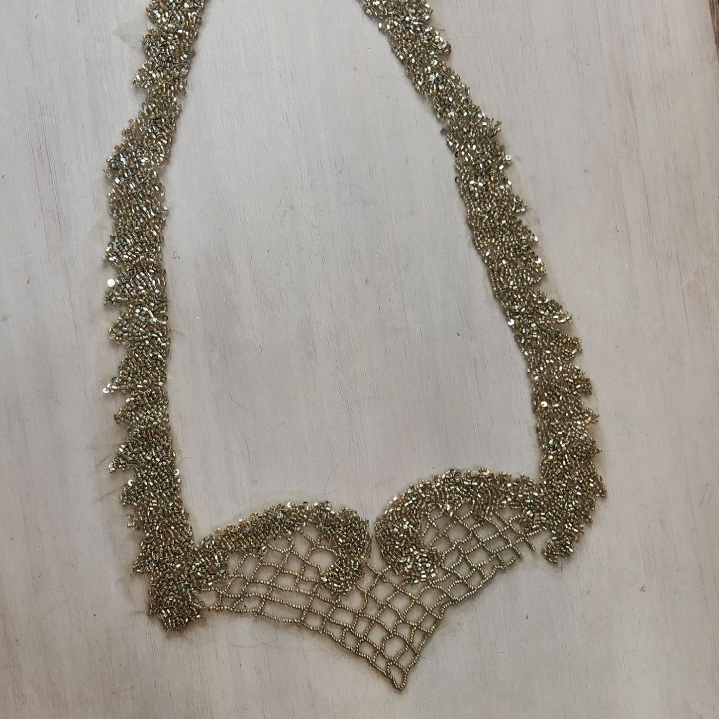 45. Beaded neck edging piece