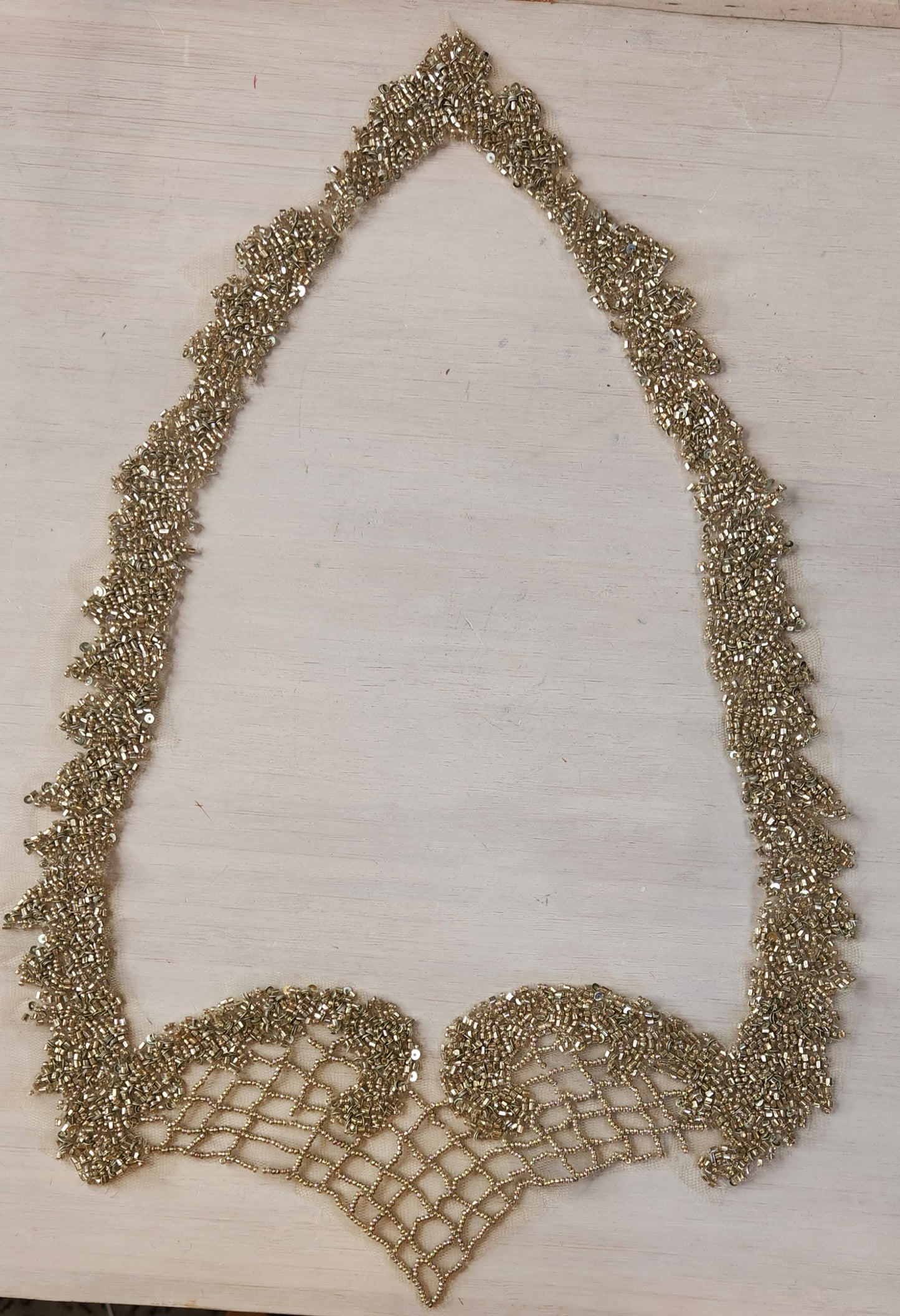 45. Beaded neck edging piece