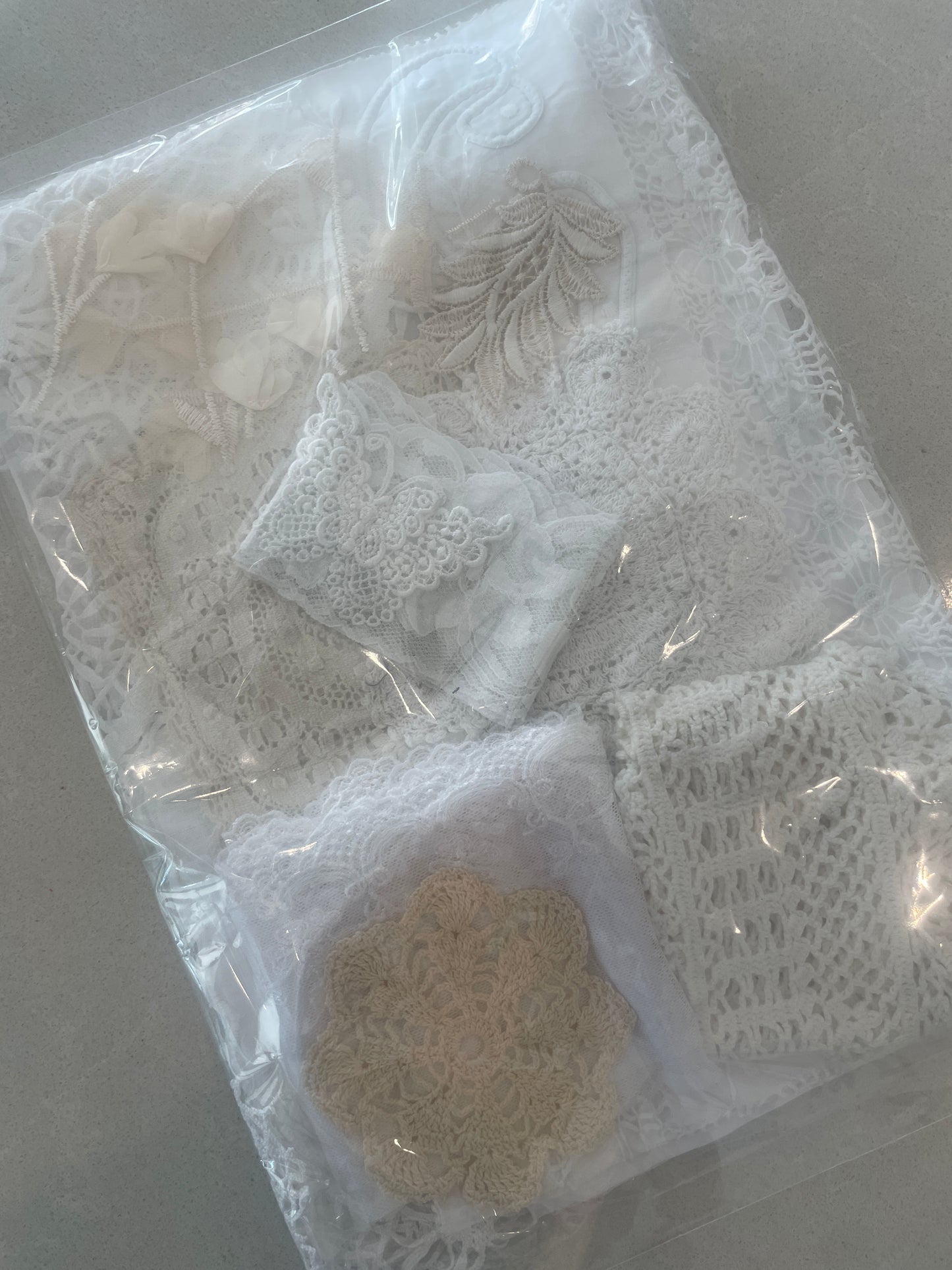 White vintage linen pack #1