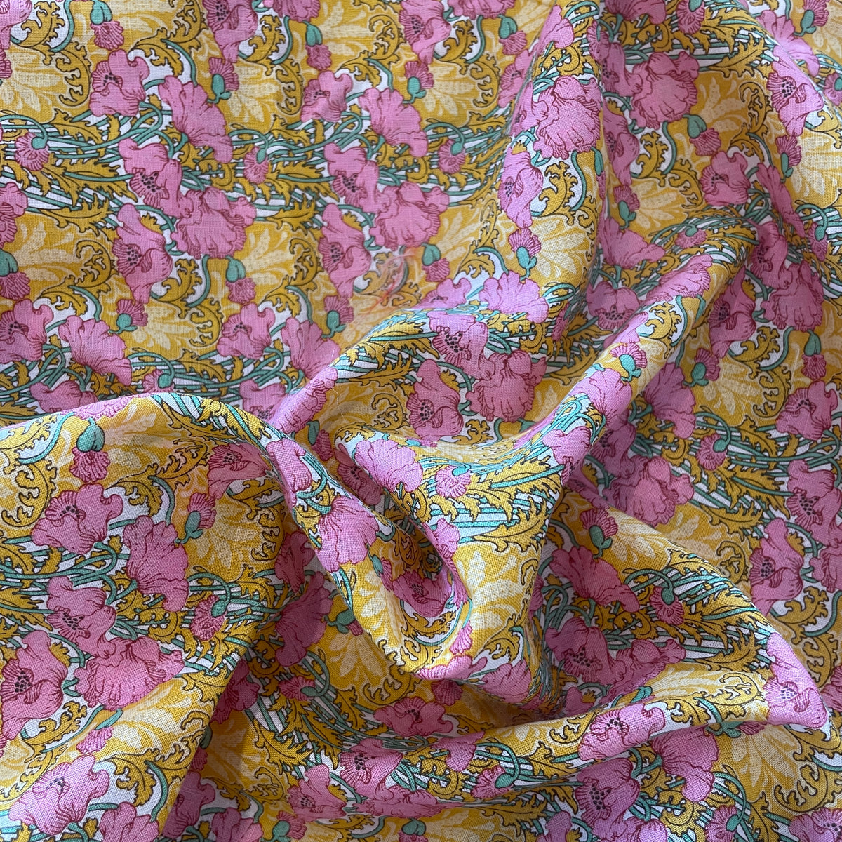 90cm liberty floral linen