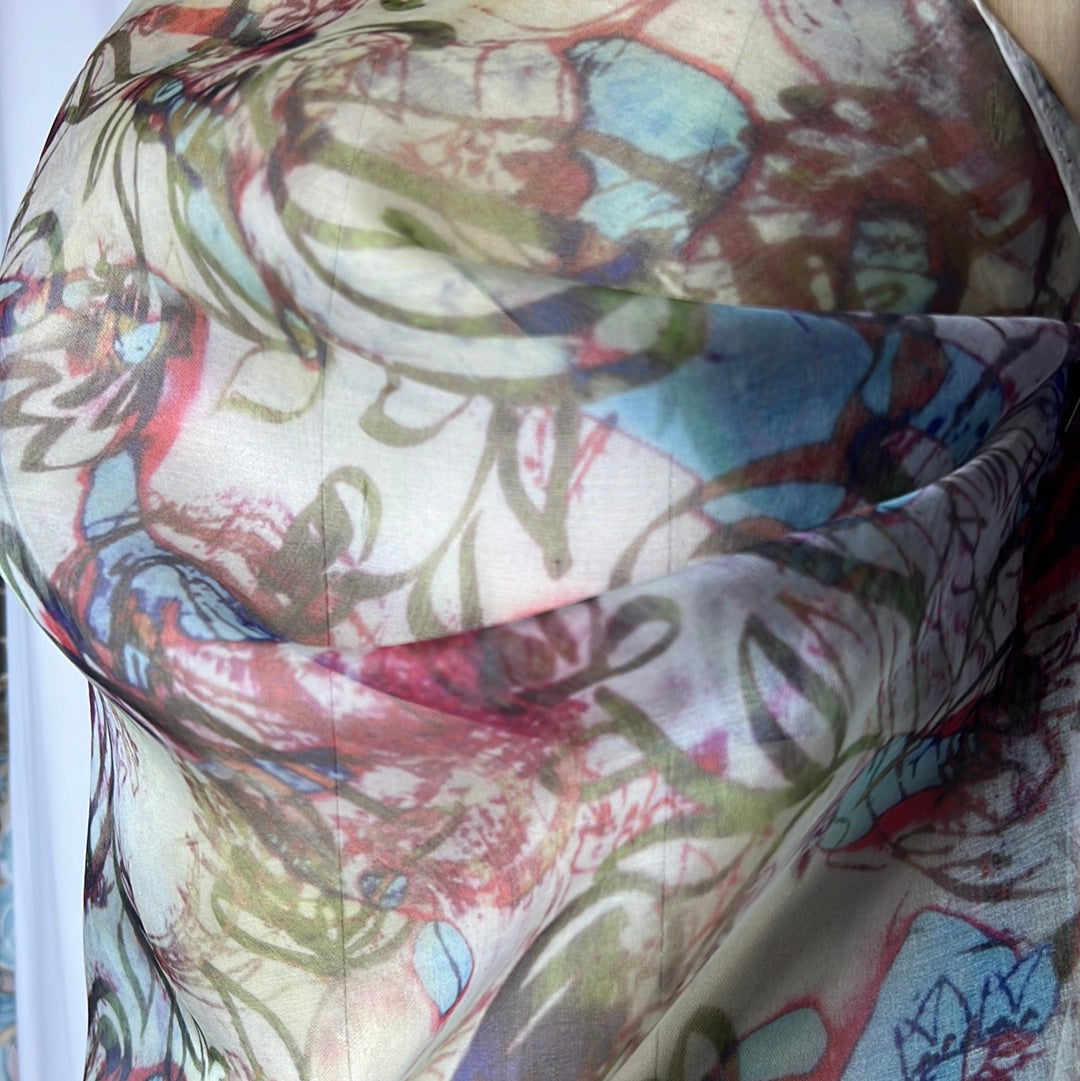 Stained Glass Silk Organza