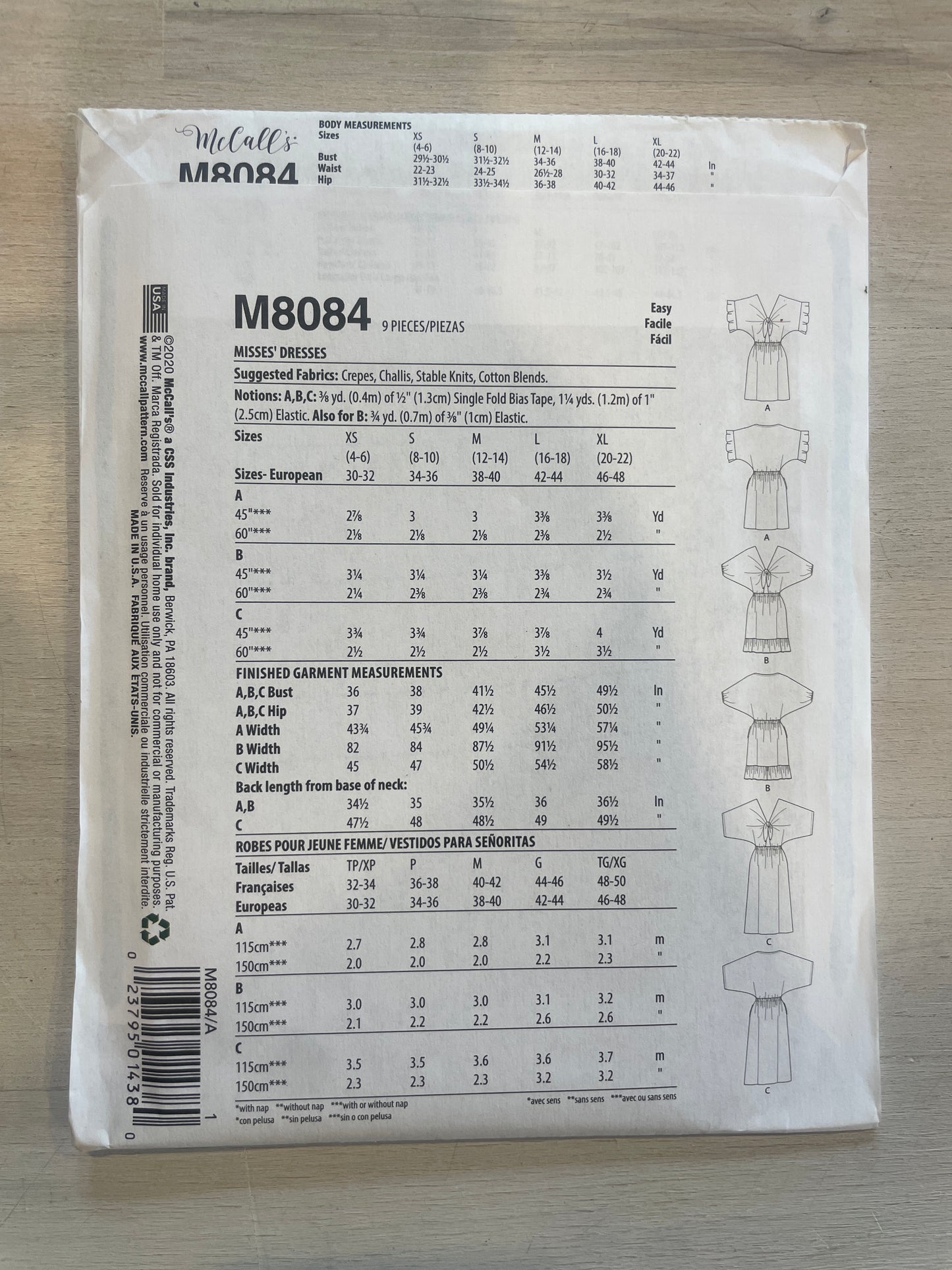 Mccalls 8084