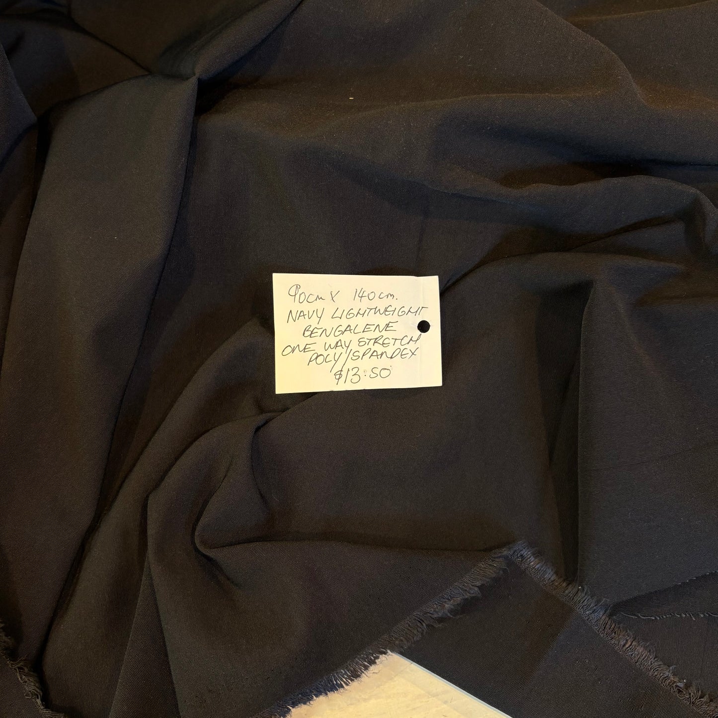 90cm Navy Lightweight Bengaline