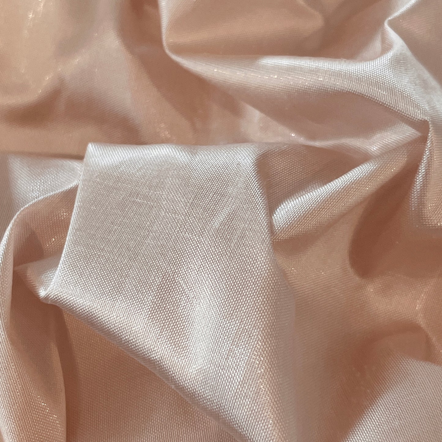 1m blush lurex thread silk dupion