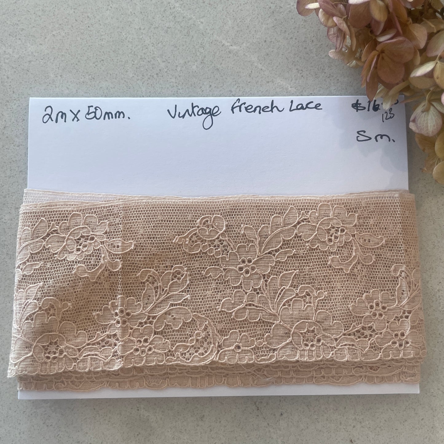 2m vintage French lace #123
