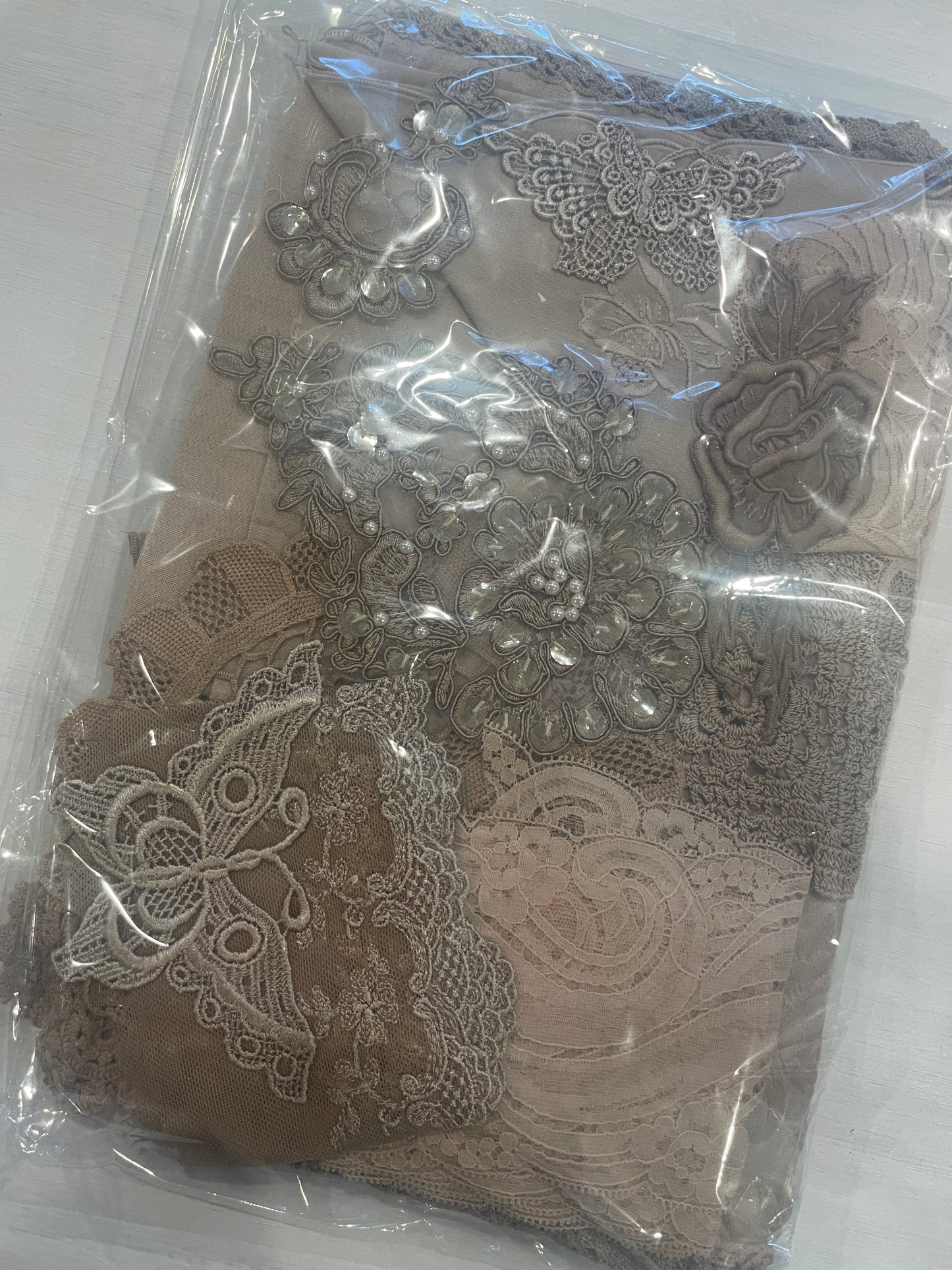 Mocha vintage linen pack #5
