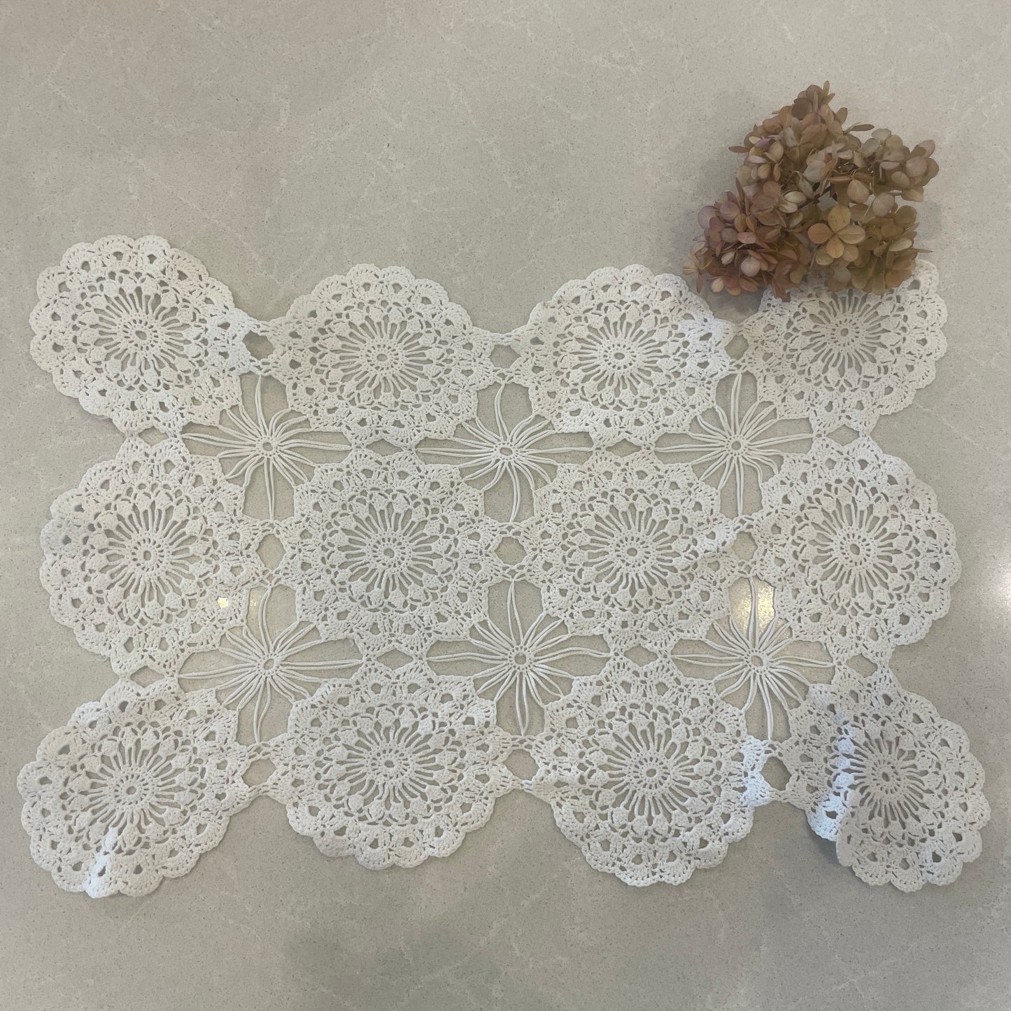 vintage white placemat doily #4
