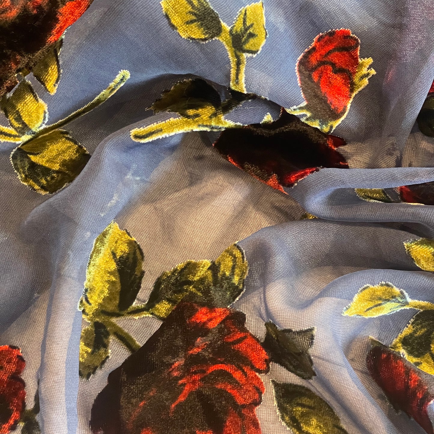 rose garden burnout velvet