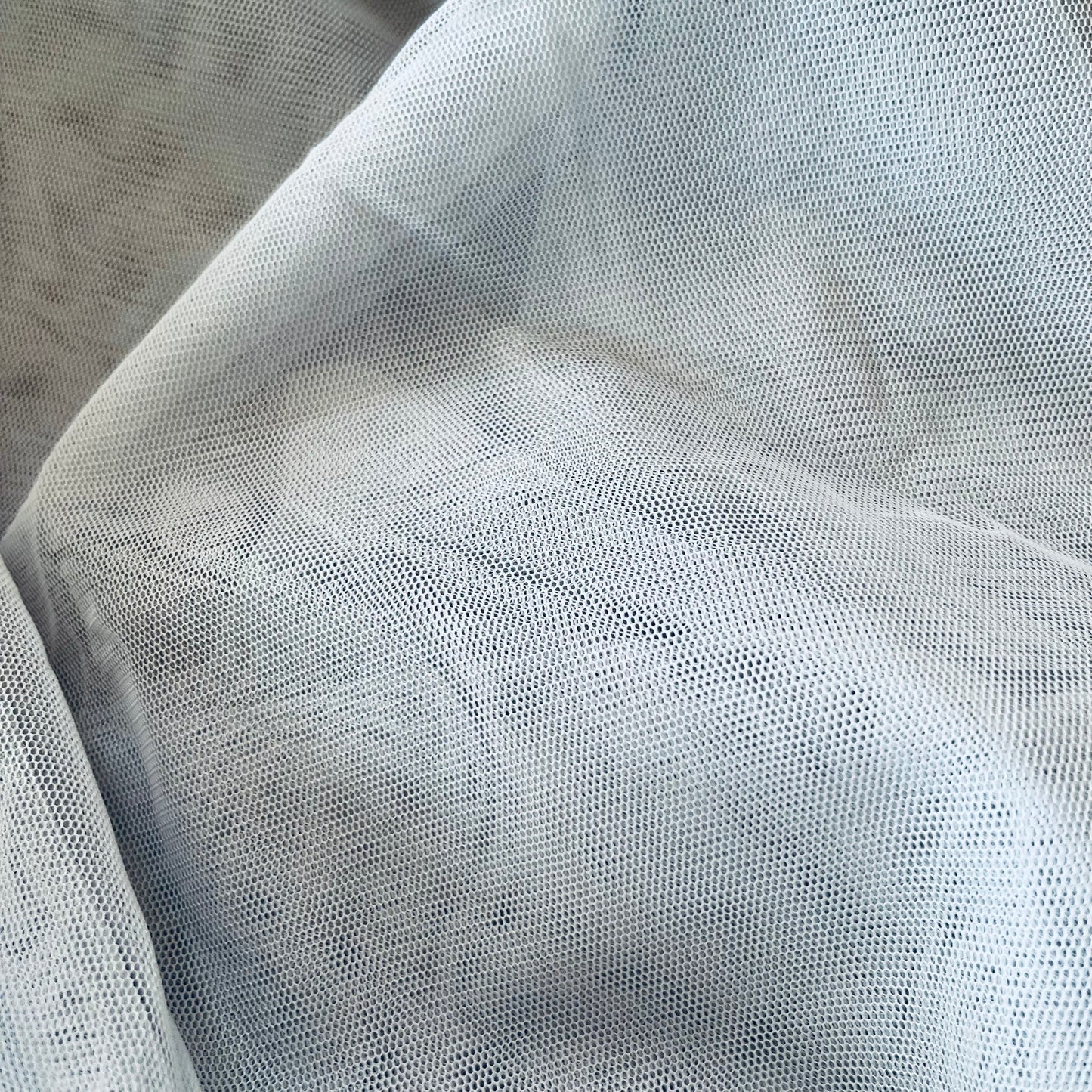 4.7m Pale Grey Soft Tulle Polyester