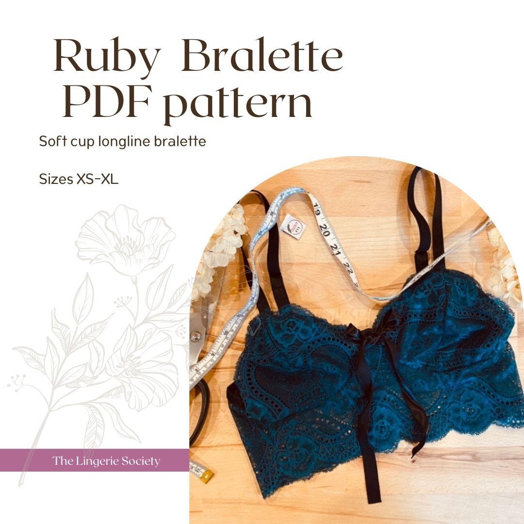 Ruby bralette PDF pattern