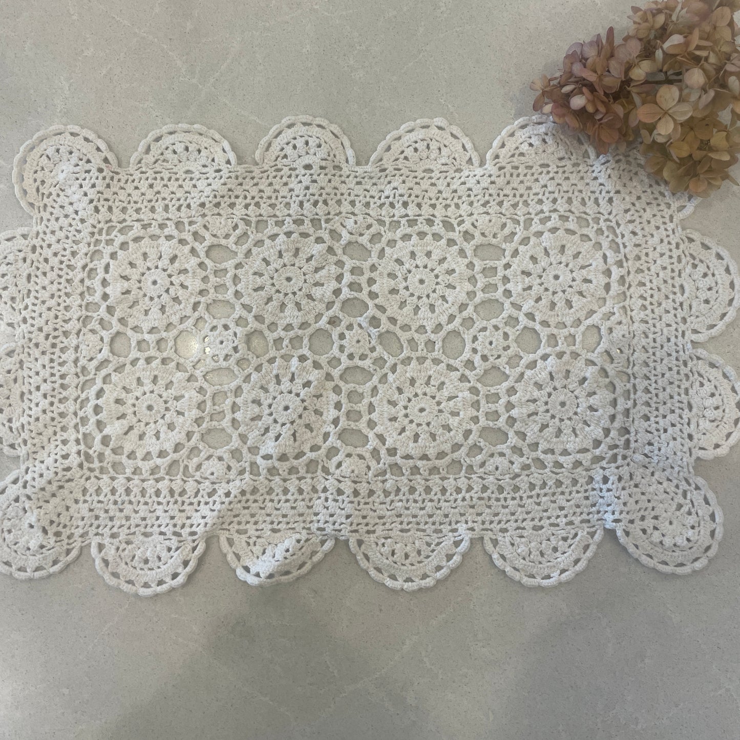 vintage natural placemat doily #9