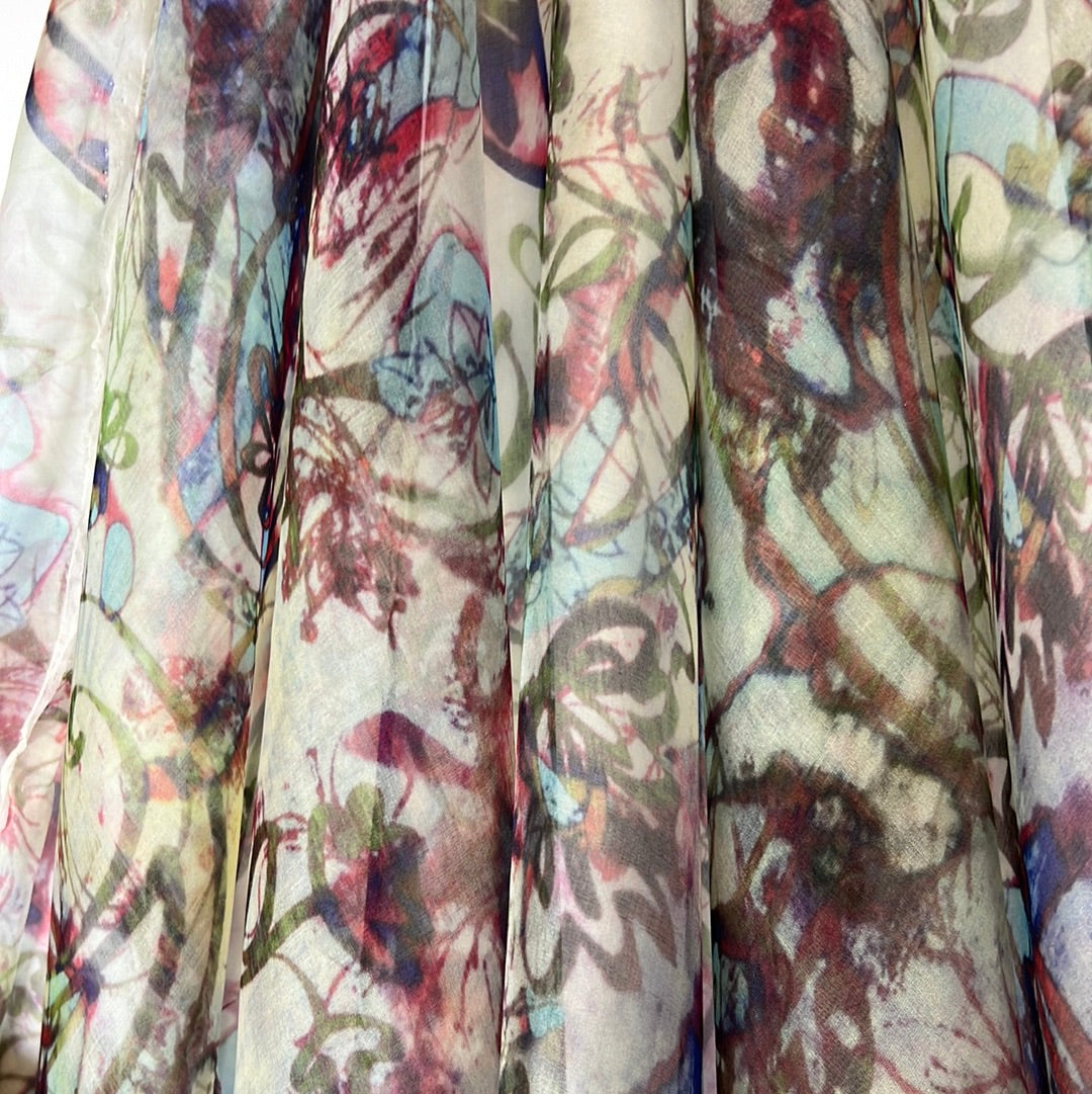Stained Glass Silk Organza