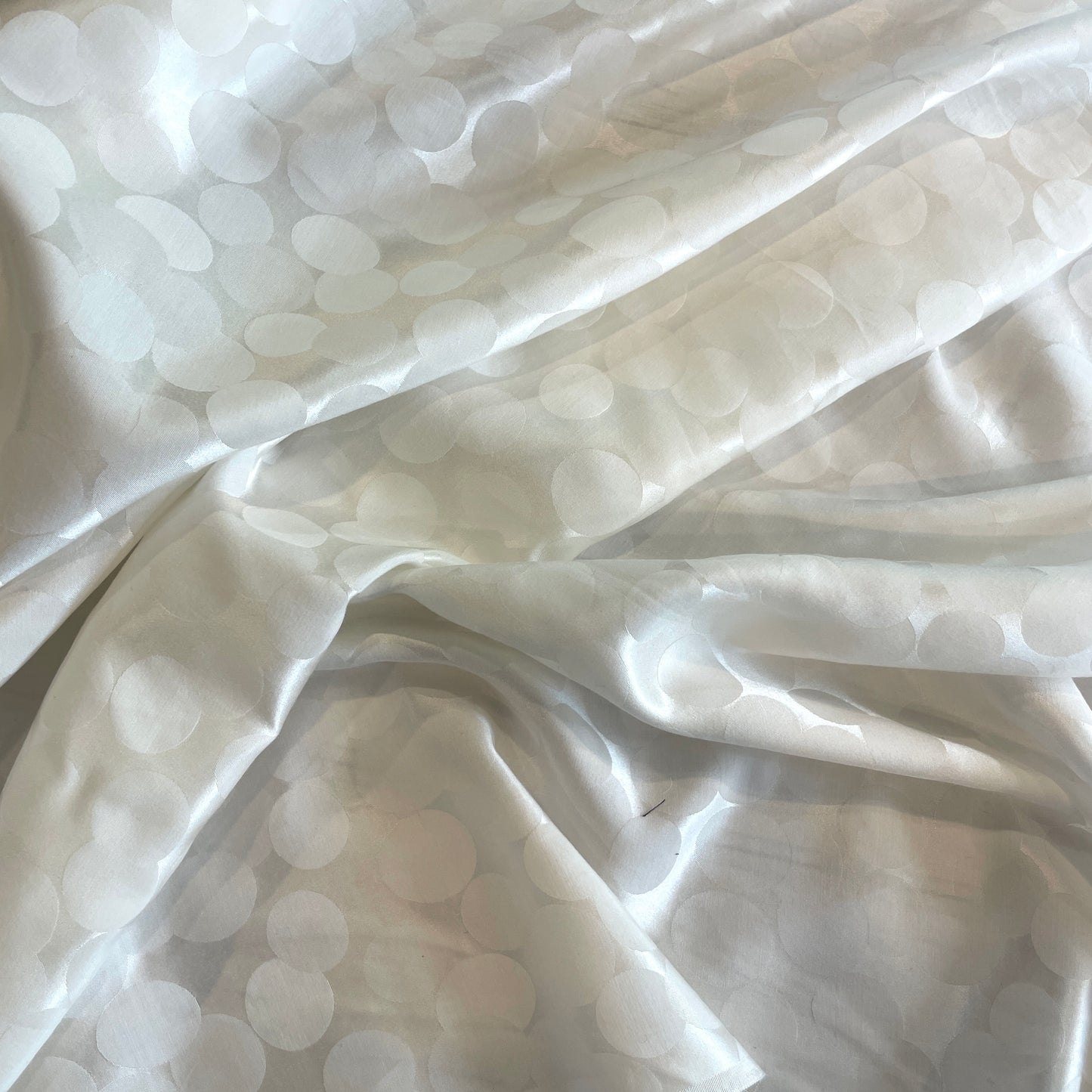 Moonbeam spot silk cotton voile