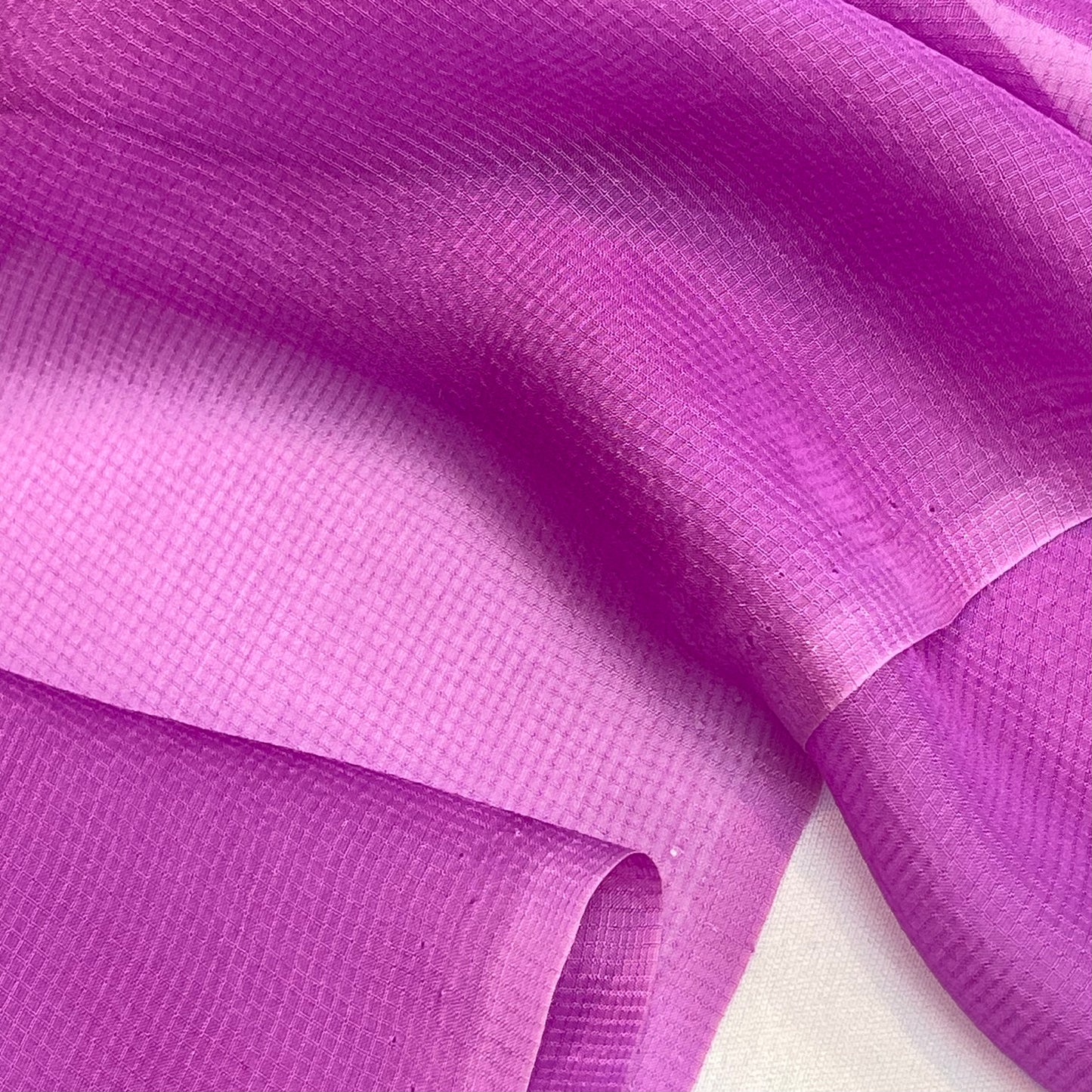 Orchid Fine Grid Silk Chiffon