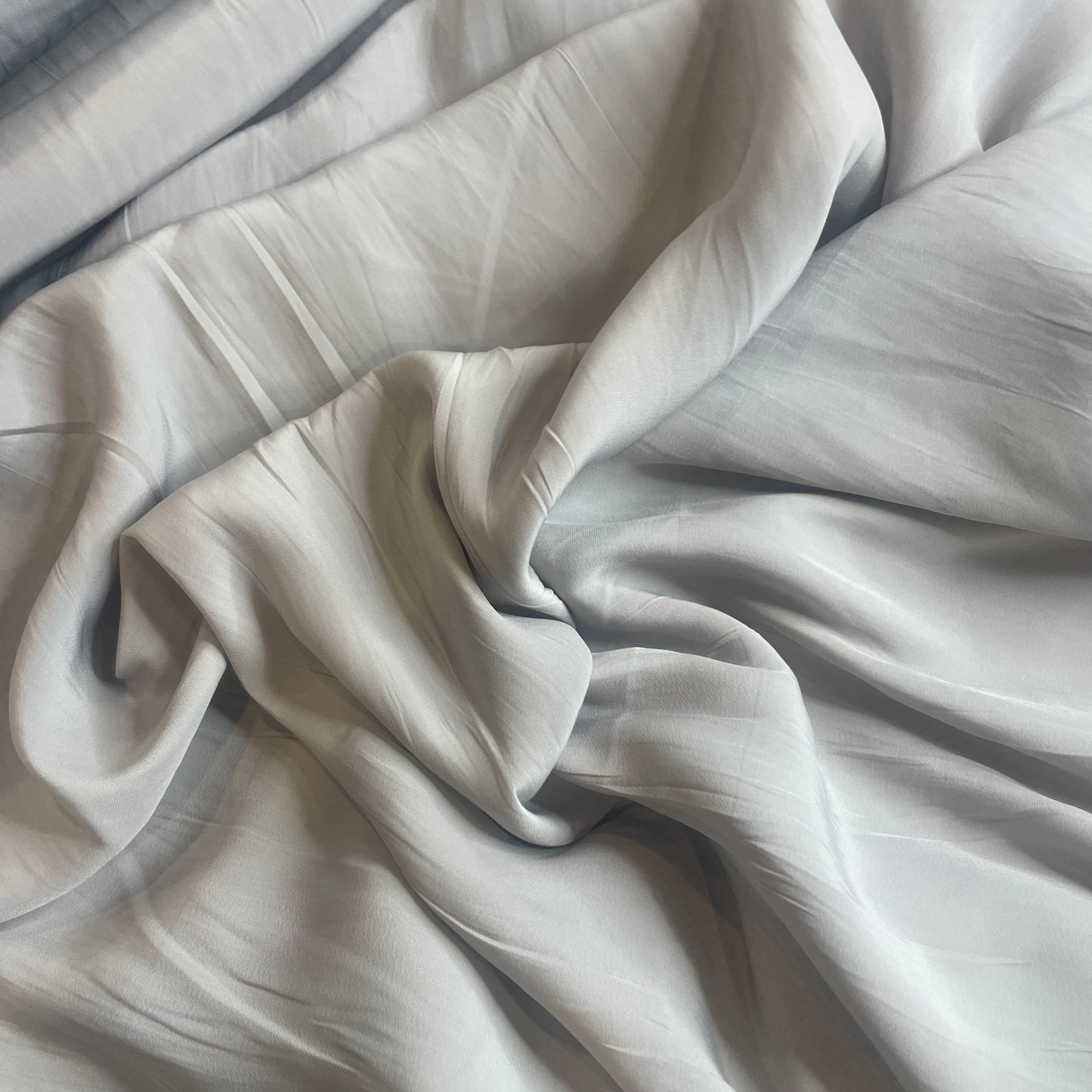 Cloudy sky crepe de chine