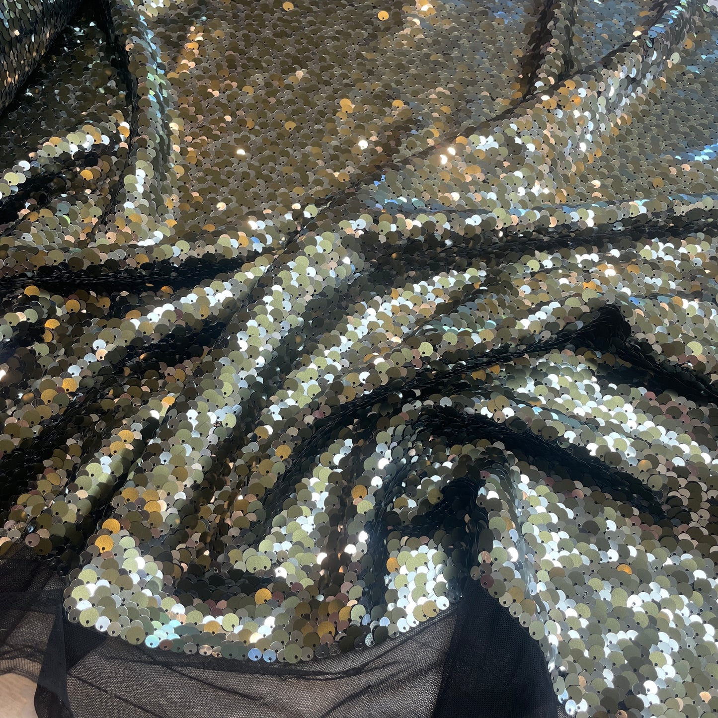 Forest lights Sequin mesh