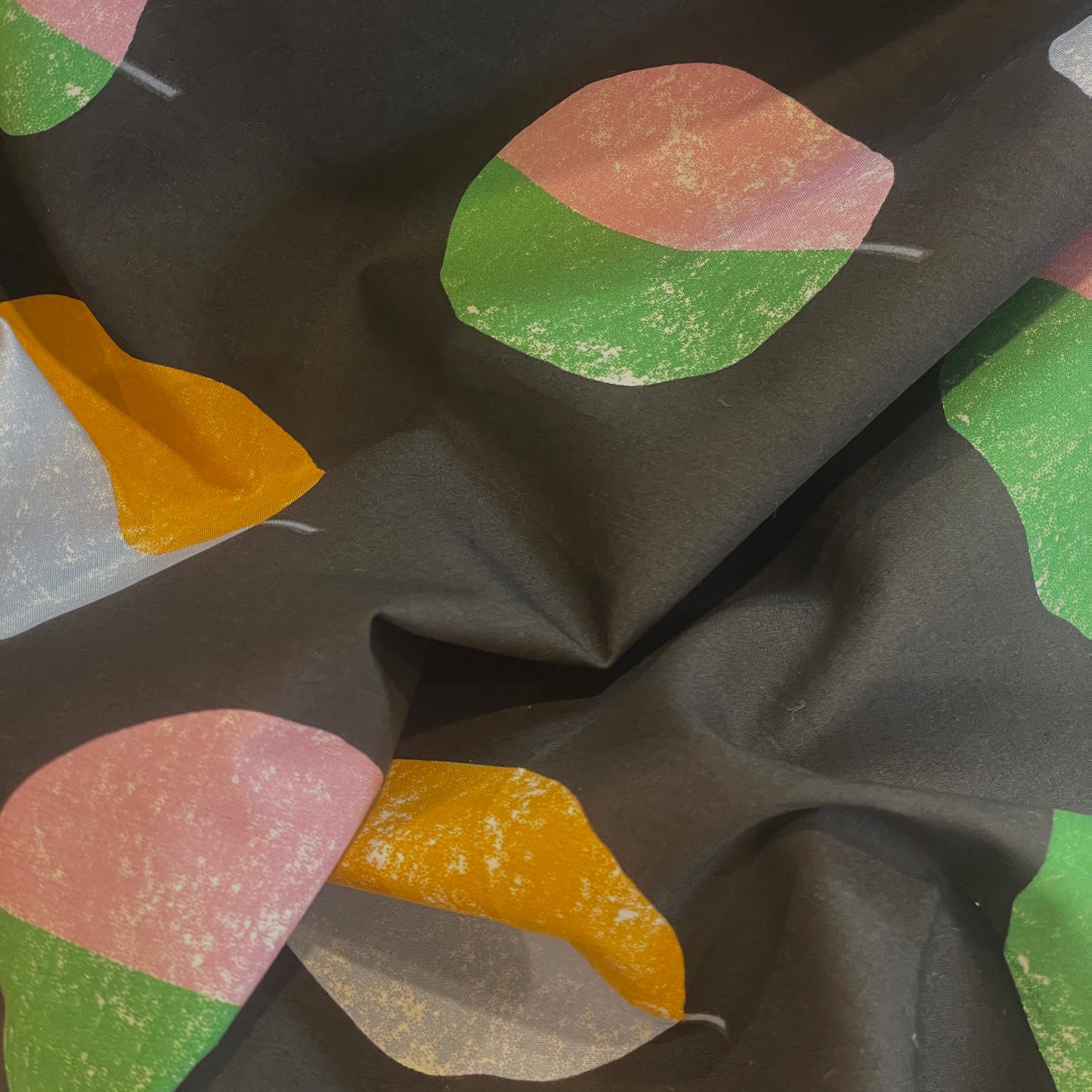 Retro spot stretch Cotton Shirting