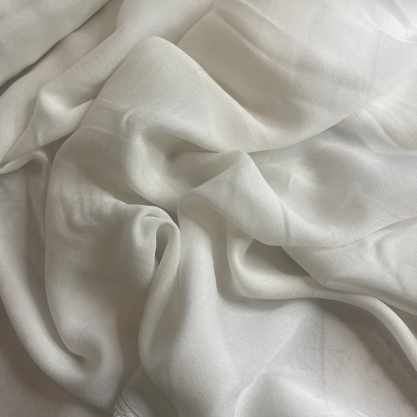 Tilly ivory stretch Silk Georgette