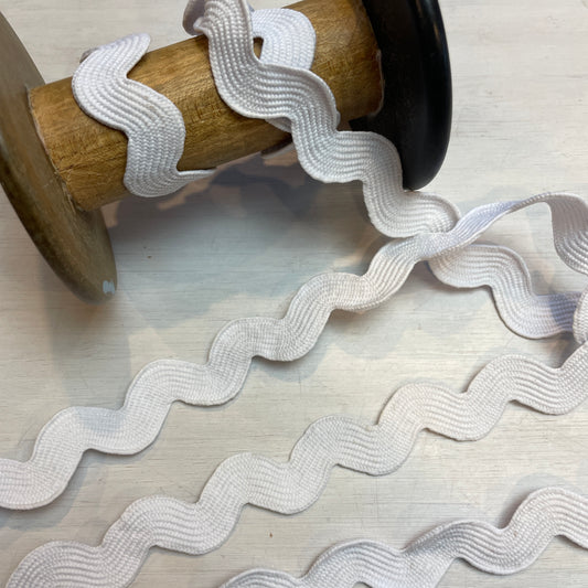 20mm White RicRac Trim