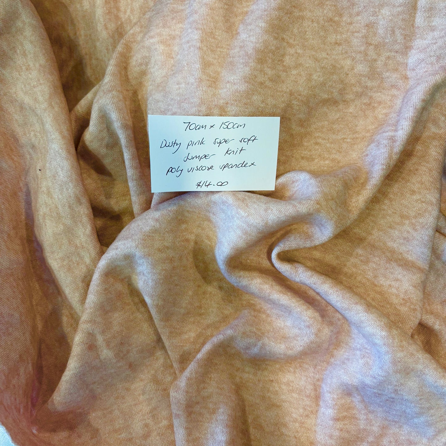 70cm Dusty Pink Super Soft Jumper Knit