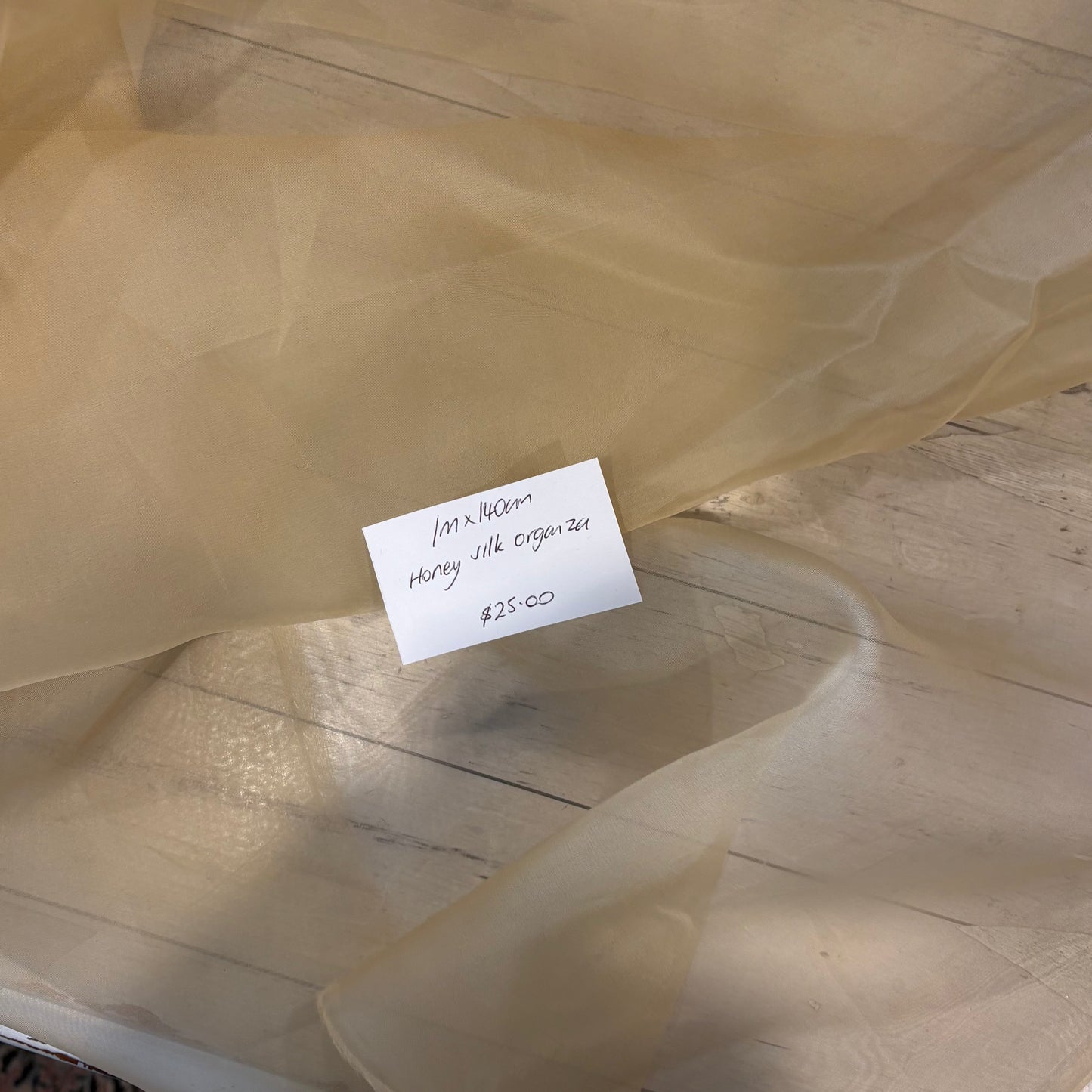 1m Honey Silk Organza