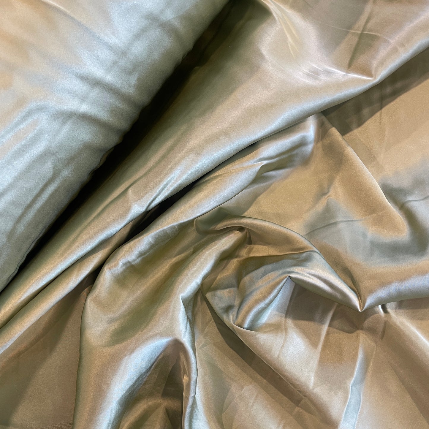 Morning pond stretch viscose satin