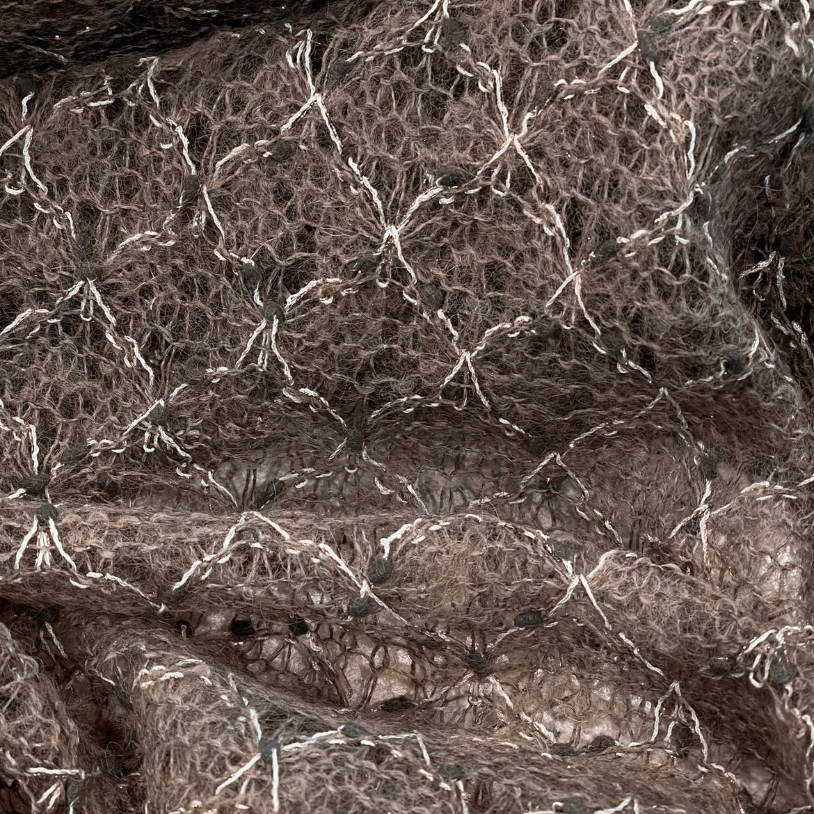 Mink diamonds jacquard knit