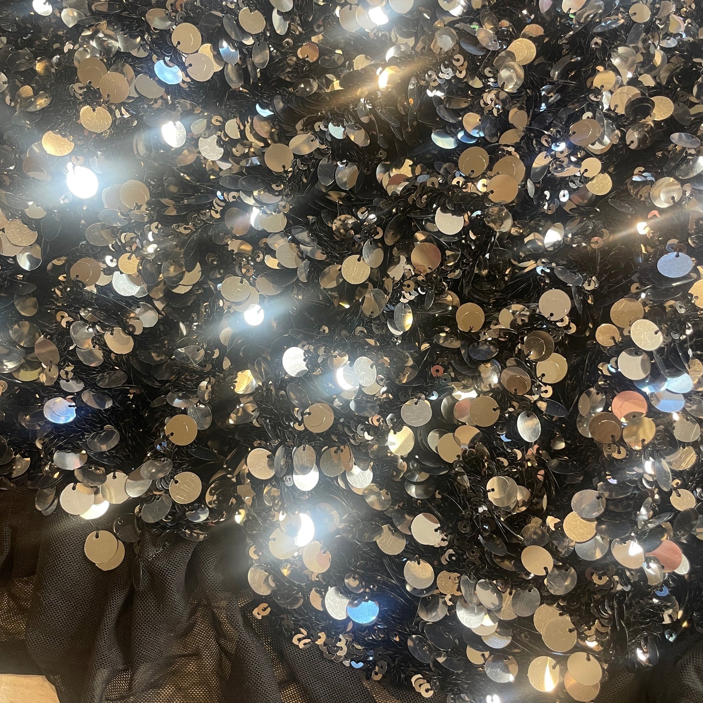 City lights Sequin mesh