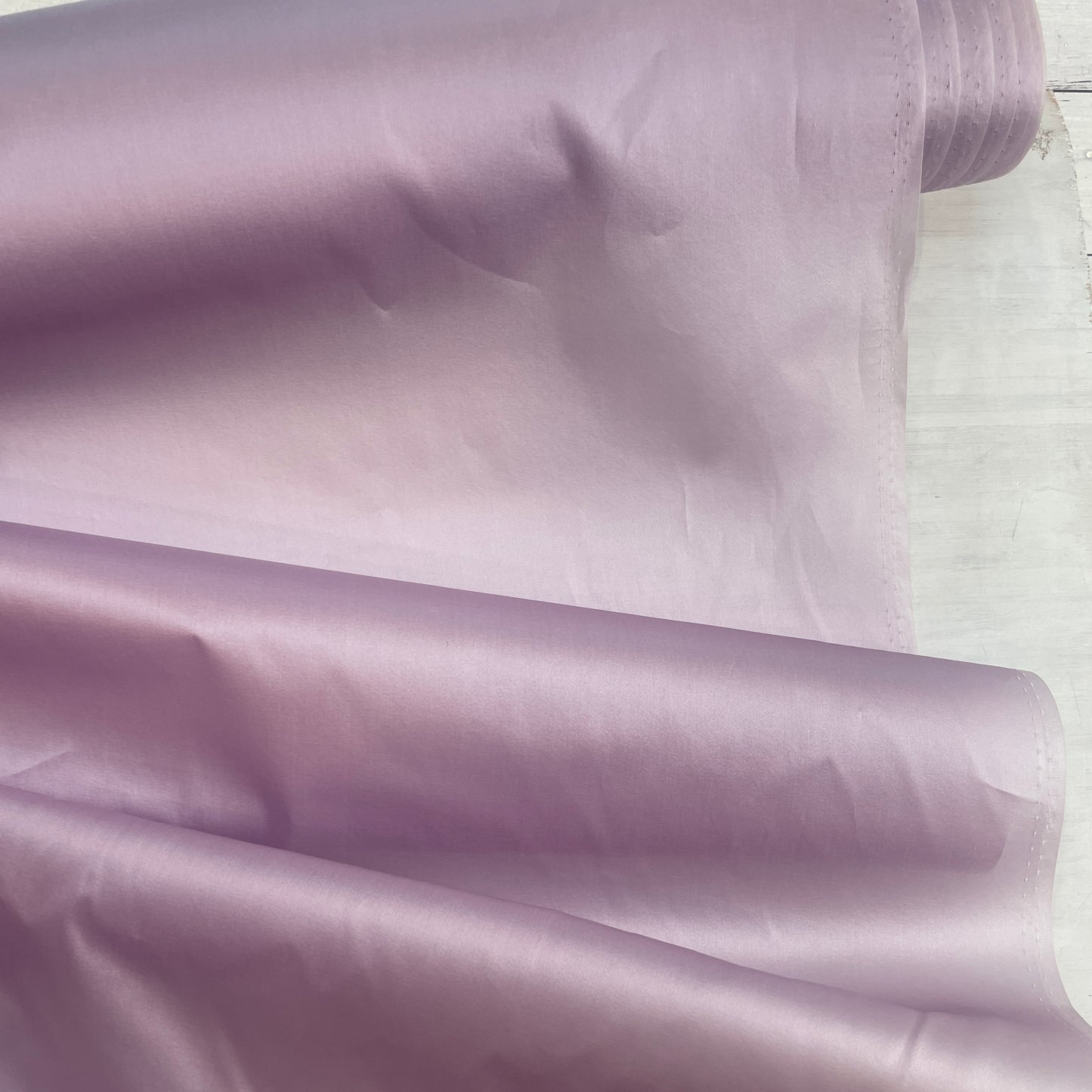 Dusty mauve Silk satin organdy