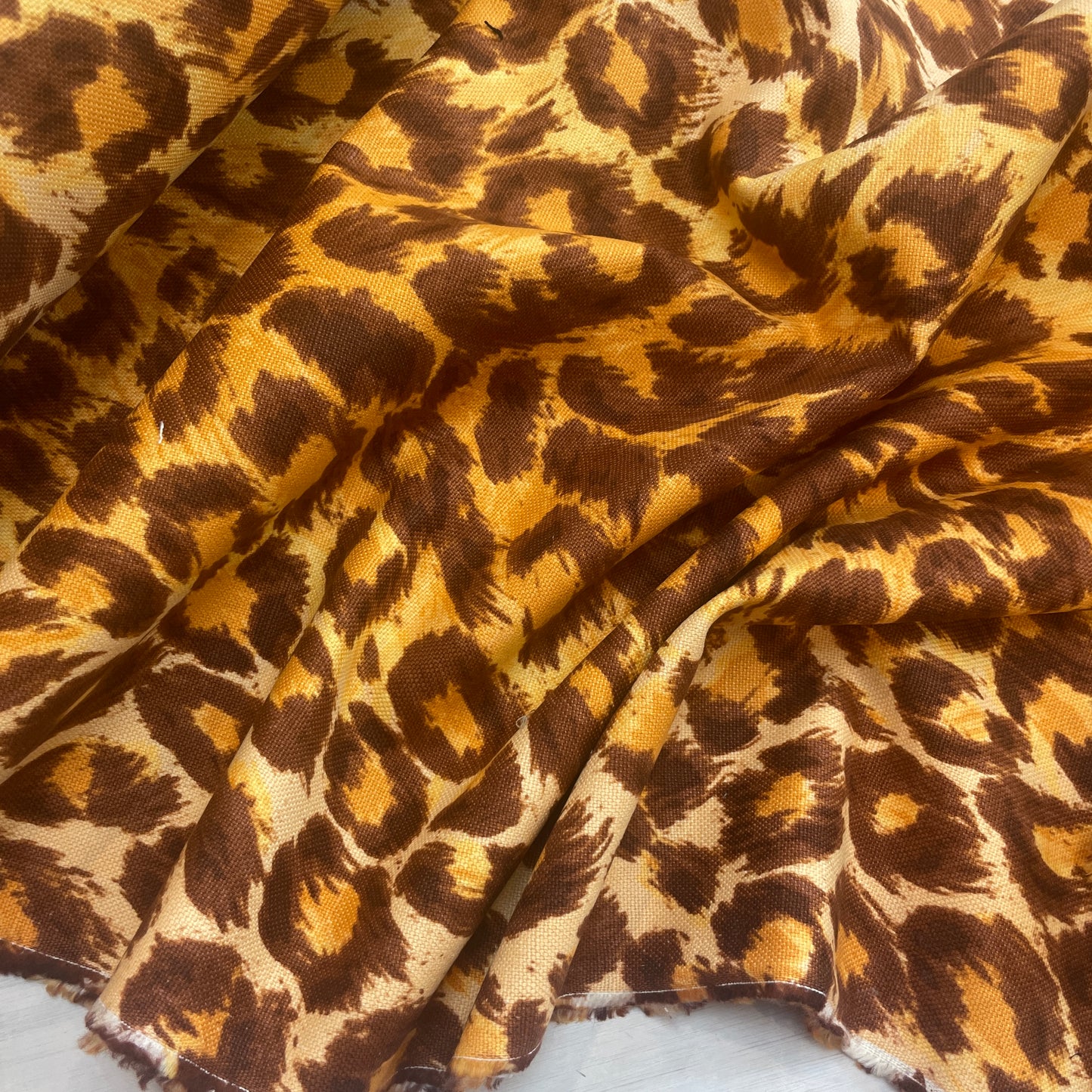 Tangelo leopard cotton drill
