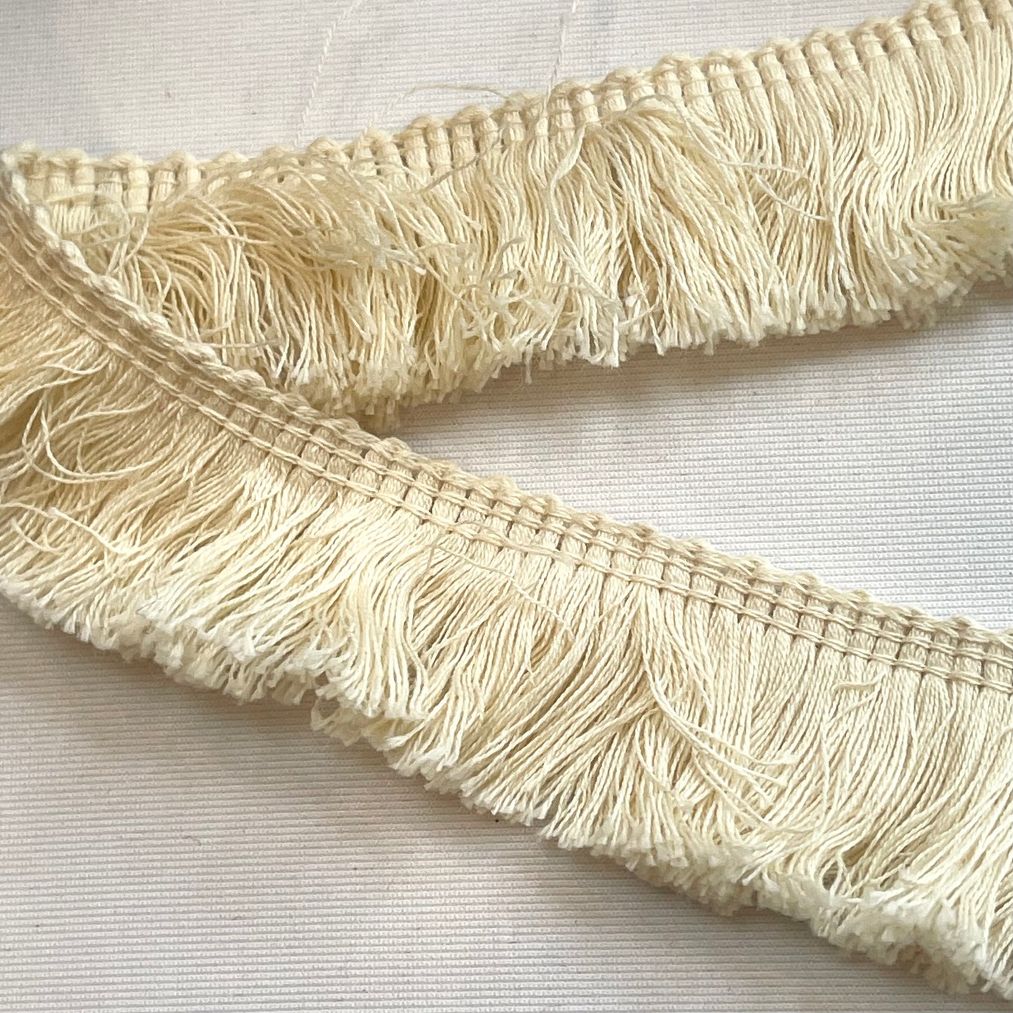 Ecru 30mm Cotton Fringe