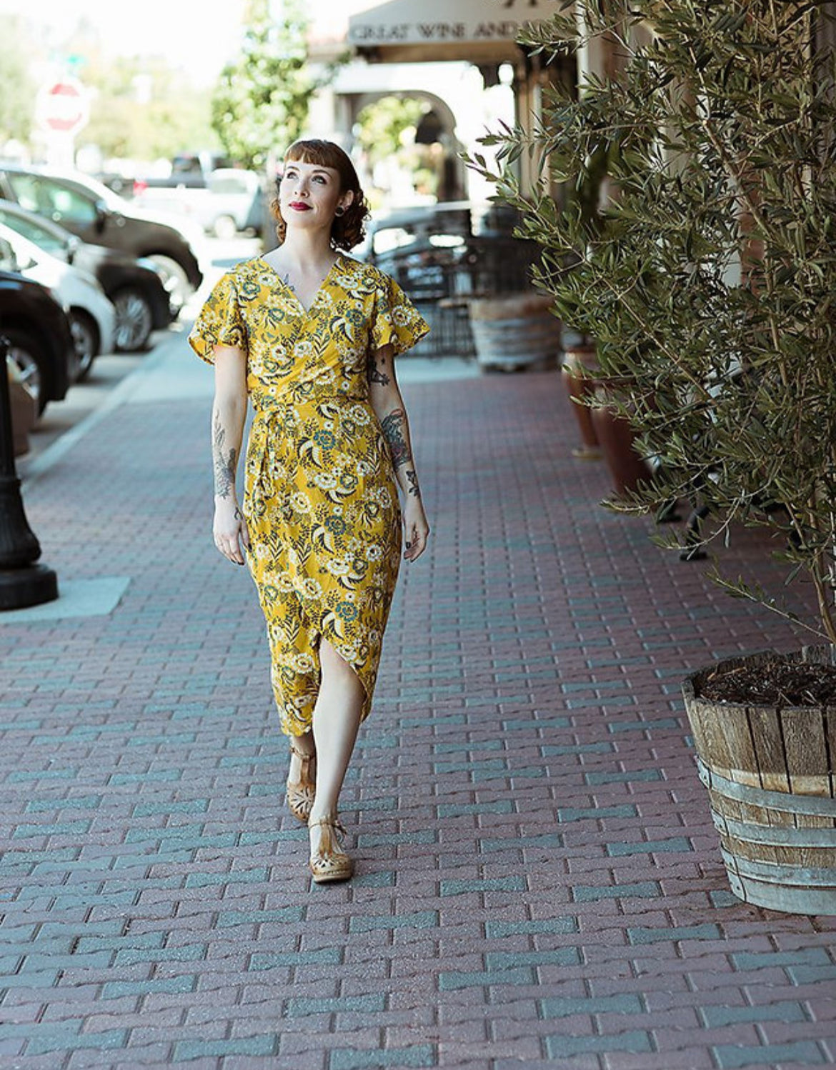Sew to grow Charli Anne wrap dress paper pattern