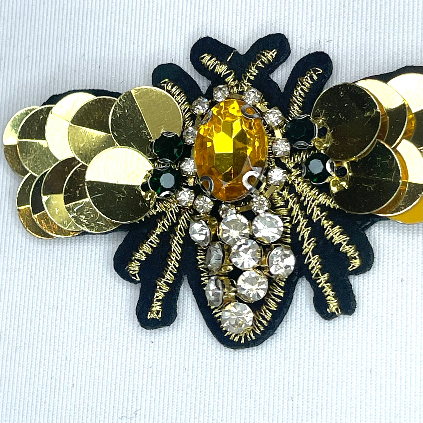 Yellow Stone Bee Iron-On Motif
