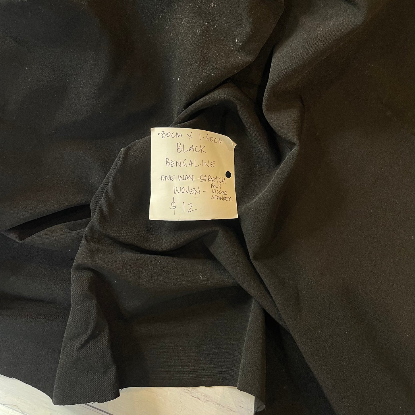 80cm Black Bengaline