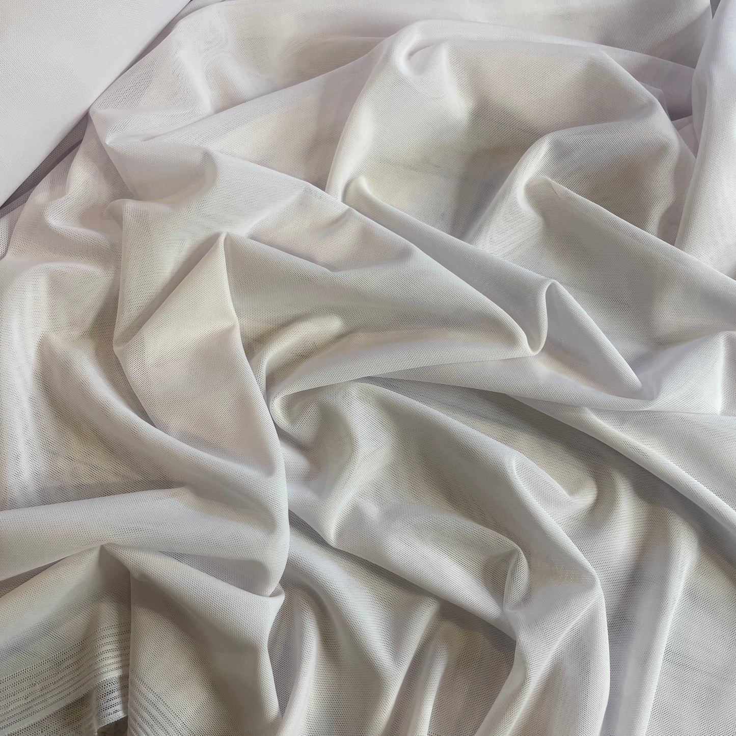 White 4 way Stretch Mesh