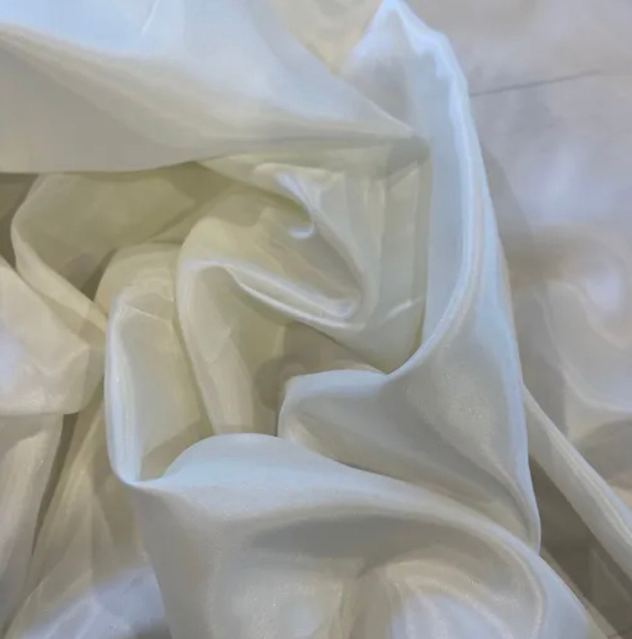 Ivory acetate dress lining
