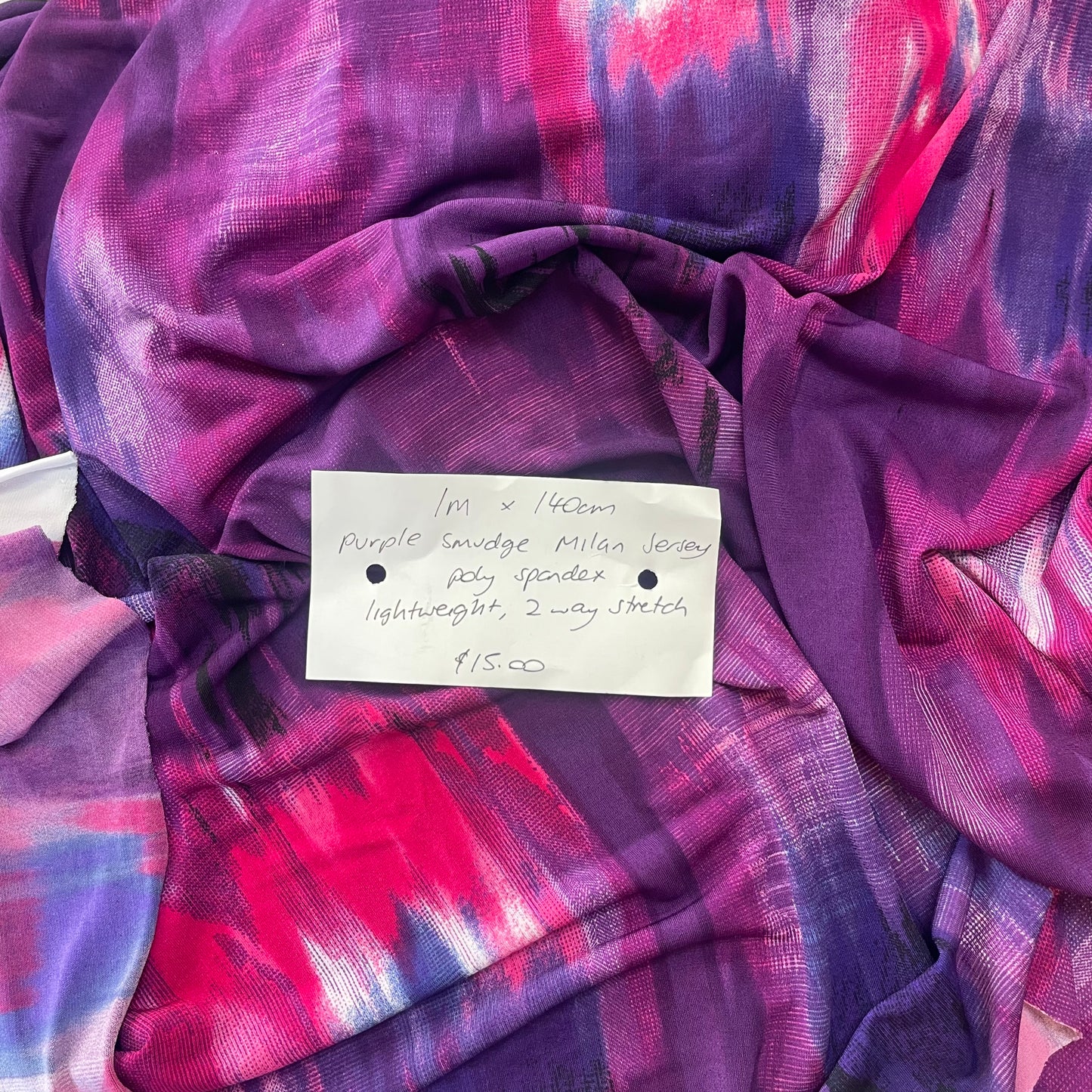 1m Purple Smudge Milan Jersey