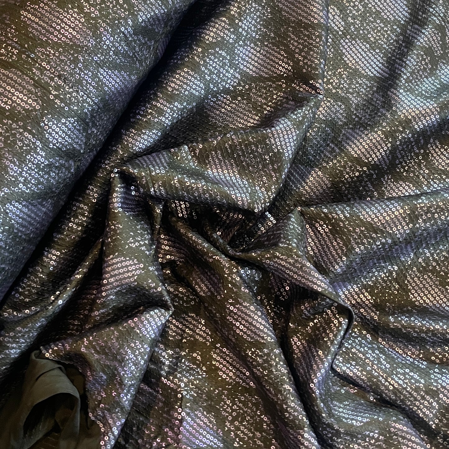 Purple python Sequin jersey