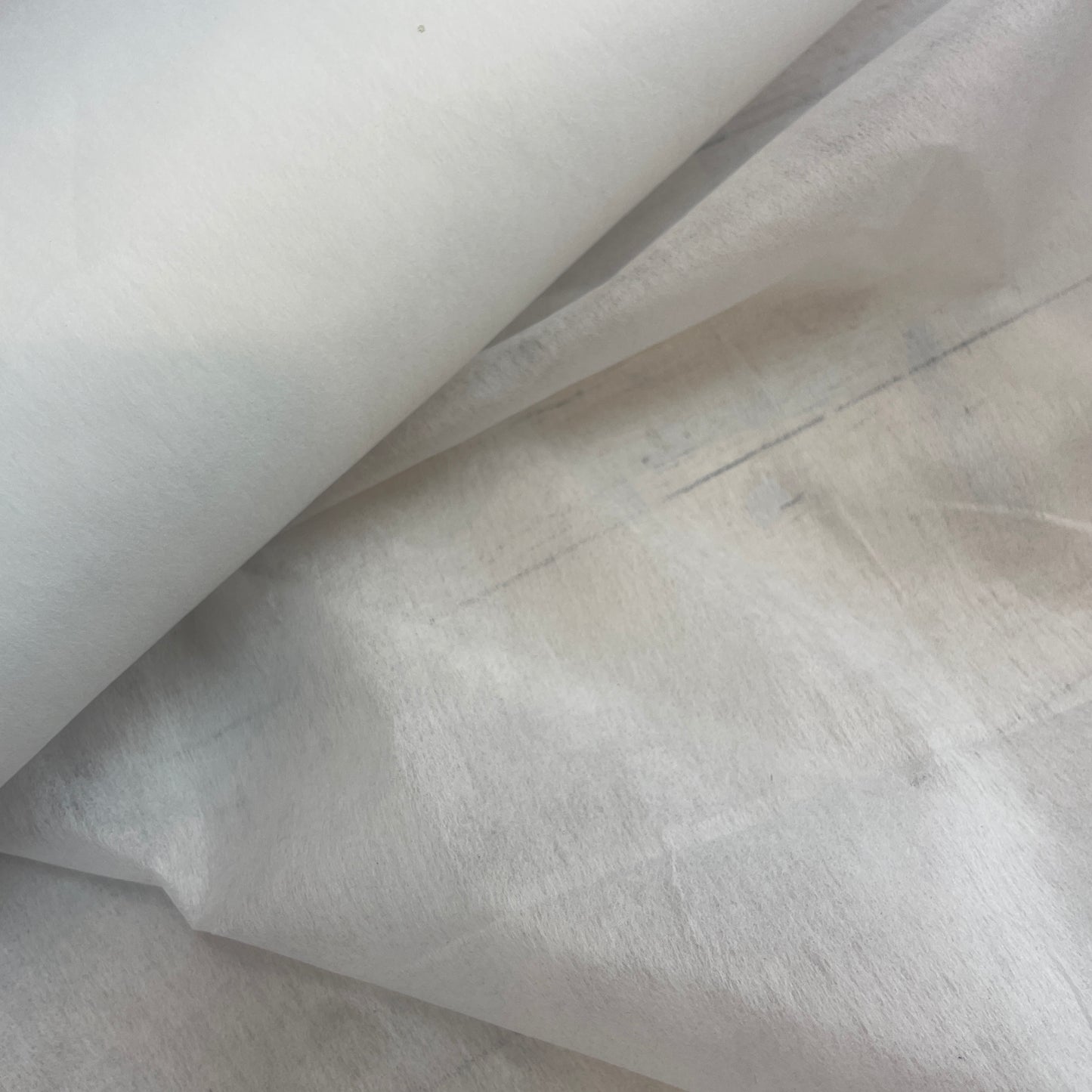 White light weight sew in vilene